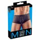 Genomskinliga randiga boxershorts (svarta)