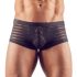 Genomskinliga randiga boxershorts (svarta)