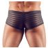 Genomskinliga randiga boxershorts (svarta)