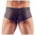 Genomskinliga randiga boxershorts (svarta)