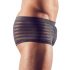 Genomskinliga randiga boxershorts (svarta) - M