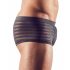 Genomskinliga randiga boxershorts (svarta) - M