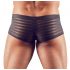 Genomskinliga randiga boxershorts (svarta) - M