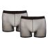 Svenjoyment - transparent boxerset - svart (2 delar) S-L