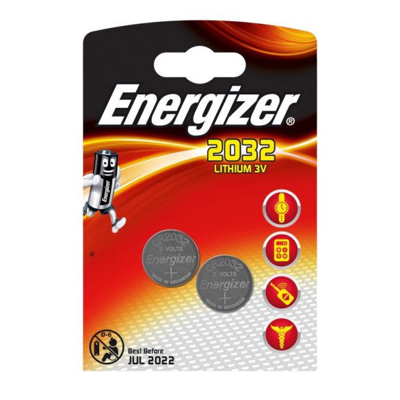 Energizer knappcellsbatteri CR2032 (2 st)