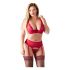 Cottelli Plus Size - Red Versatile Lingerie Set  - 95D/2XL