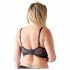 Cottelli Plus Size - Strappy, Ringed Push-Up Bra (Black)  - 90D