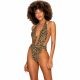 Obsessive Cancunella - djup urringad trikini - leopard (S-L)