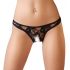 Cottelli - Svart spetsstring - M