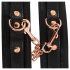 Bad Kitty - handcuffs with chain (black-rosegold) 