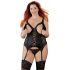 Cottelli Plus Size - justerbar strumpebandstopp (svart)