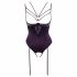 Abierta Fina - strass body (svart) - 80B/M