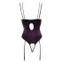 Abierta Fina - strass body (svart) - 80B/M