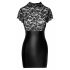 Noir - Lace Top Dress with Corset (Black) 