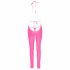 Cottelli Party - jumpsuit med djup rygg (rosa) - M