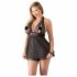 Cottelli Plus Size - spets babydoll (svart)