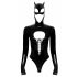 Black Velvet - Long Sleeve Batwoman Bodysuit (Black) 