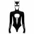 Black Velvet - Long Sleeve Batwoman Bodysuit (Black) 