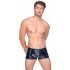 Black Level - ribbad knäppbar herrshorts (svart) - M