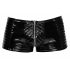 Black Level - ribbad knäppbar herrshorts (svart) - M