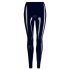 Latex - dragkedje leggings (svart) - M