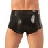 LATEX - boxerkalsonger med penisfodral (svart) - L/XL