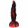 OgazR Hell Dong - sugkoppare ribbad dildo - 20 cm (svart-röd)