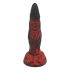 OgazR Hell Dong - sugkoppare ribbad dildo - 20 cm (svart-röd)