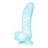 OgazR Havsorm – Sugpropp Dildo, 17 cm (blå-vit)