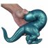 Toppedmonster - dinosaurie silikon dildo - 26 cm (turkos)