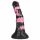 Bad Horse - silikon hästutrustning dildo - 18 cm (svart-rosa)