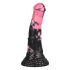 Bad Horse - silikon hästutrustning dildo - 18 cm (svart-rosa)