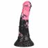 Bad Horse - silikon hästutrustning dildo - 18 cm (svart-rosa)