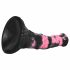 Bad Horse - silikon hästutrustning dildo - 18 cm (svart-rosa)