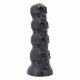 Toppedmonster - skalle dildo - 22 cm (svart)