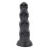 Toppedmonster - skalle dildo - 22 cm (svart)