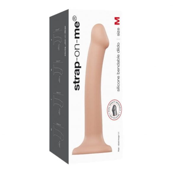 Strap-on-me M - dubbel lager realistisk dildo - medium (naturlig)