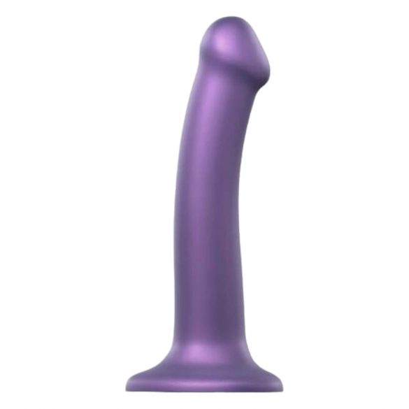 Strap-on-me Metallisk Glans M - hudvänlig dildo (metalllila)