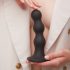 Strap-on-me Bollar S - svart dildo med bas