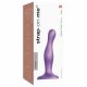 Strap-on-me Curvy S - vågig, baserad dildo (lila)