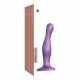 Strap-on-me Curvy M - vågig dildo med fot (lila)