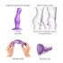 Strap-on-me Curvy L - wavy dildo with suction base (purple) 