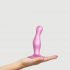 Strap-on-me Curvy S - vågig basdildo (rosa)