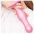 Strap-on-me Curvy S - vågig basdildo (rosa)