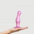 Strap-on-me Curvy M - vågig dildo med bas (rosa)