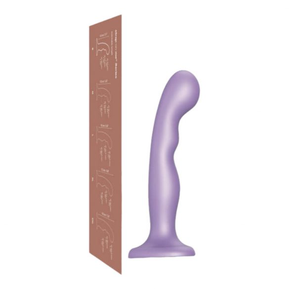 Strap-on-me P&G M - böjd, bas dildo (lila)