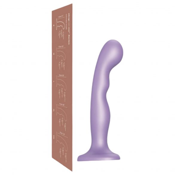 Strap-on-me P&G M - böjd, bas dildo (lila)