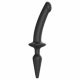 Strap-on-me Switch Semi-Realistic S - 2-in-1 Silicone Dildo (Black) 