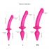 Strap-on-me Switch Semi-Realistic L - 2-in-1 Silicone Dildo (Pink) 