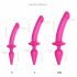 Strap-on-me Switch Semi-Realistic L - 2-in-1 Silicone Dildo (Pink) 